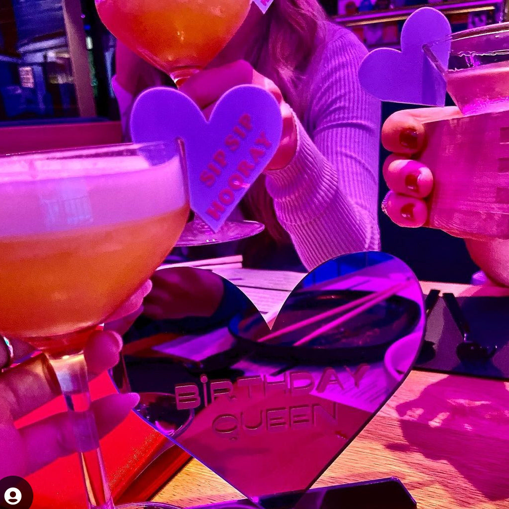 Drink Tag / Topper - Heart