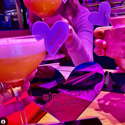Drink Tag / Topper - Heart