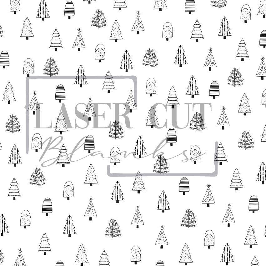 Christmas Tree - Black & White