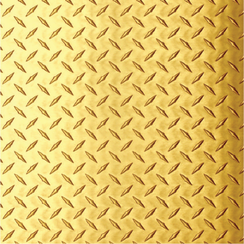 Diamond Checker Brass