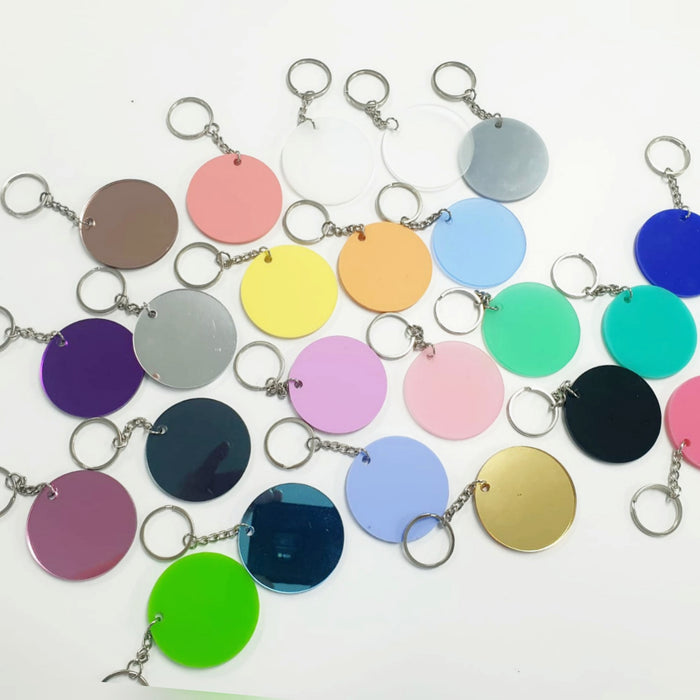 Round Keyring Acrylic - Bulk